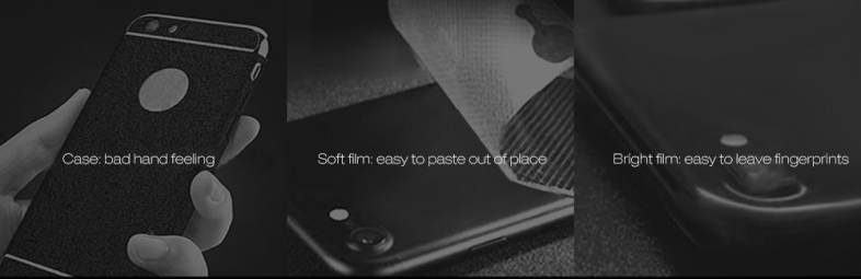Baseus 3D Silk-screen Tempered Glass Protective Back Film for iPhone 7 0.3mm