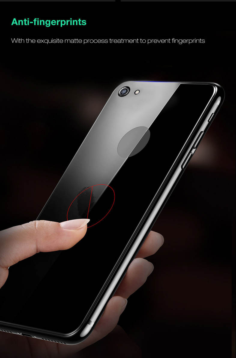 Baseus 3D Silk-screen Tempered Glass Protective Back Film for iPhone 7 0.3mm