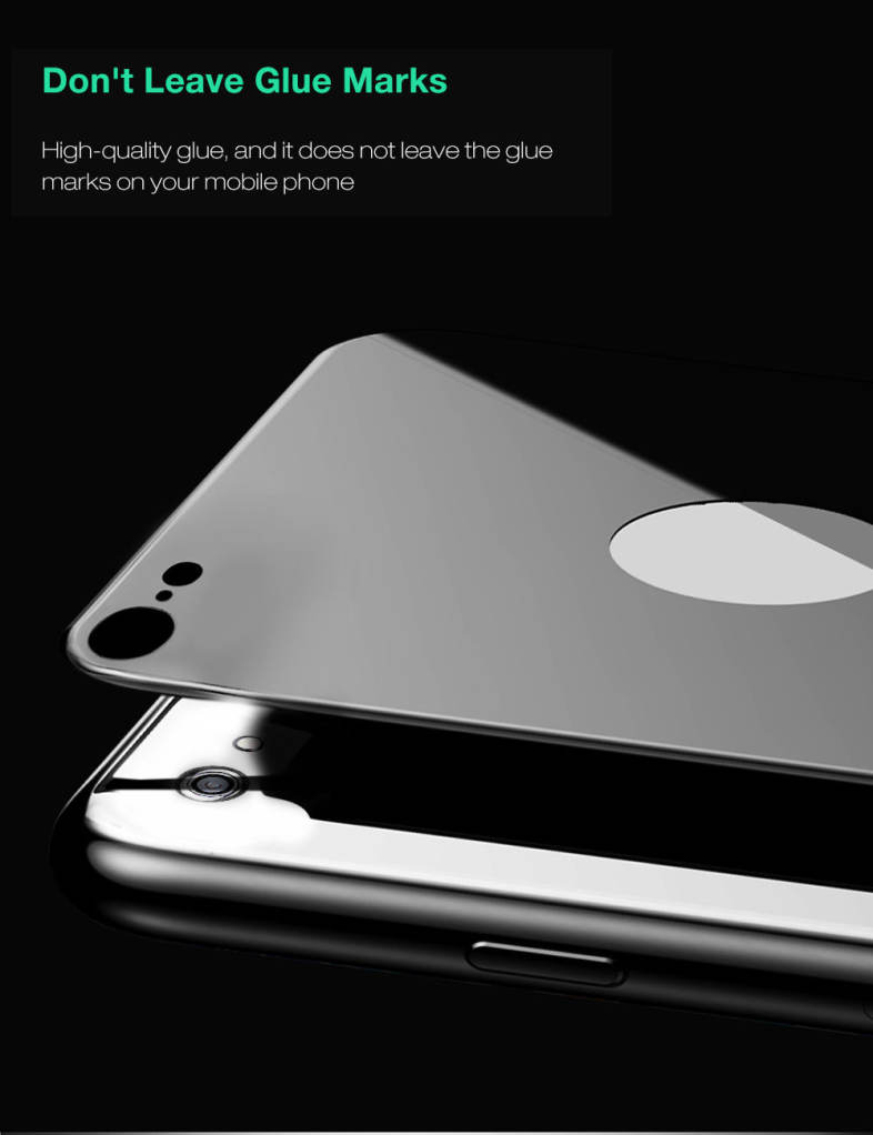 Baseus 3D Silk-screen Tempered Glass Protective Back Film for iPhone 7 0.3mm