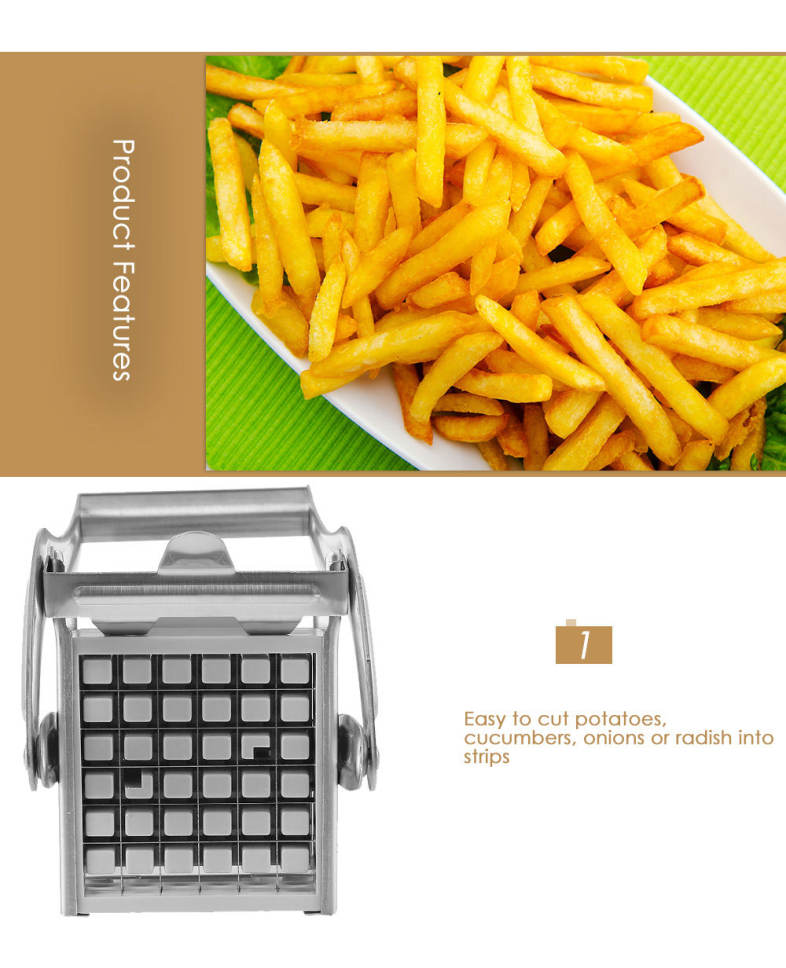 Stainless Steel Household Potato Strip-cutter