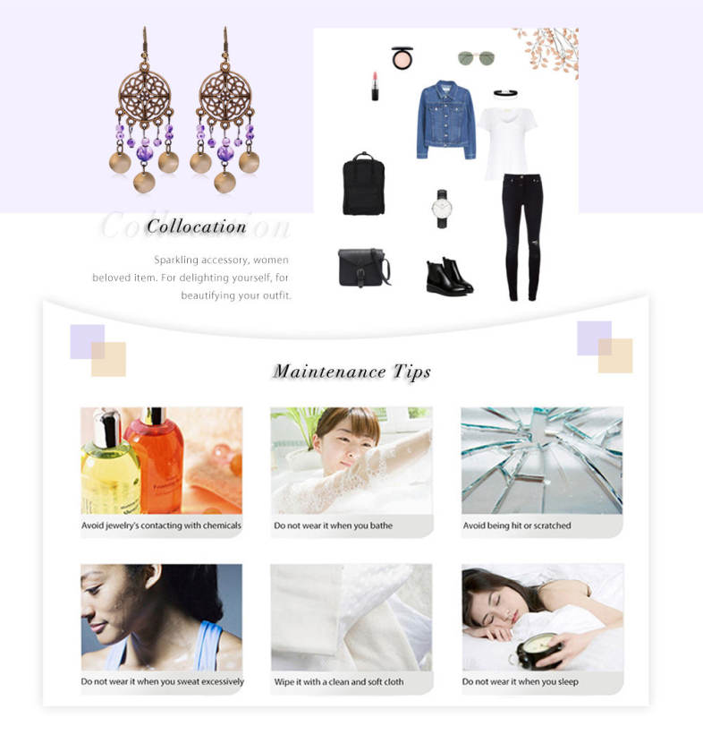 Vintage Hollow Out Fringed Beads Alloy Women Drop Earrings