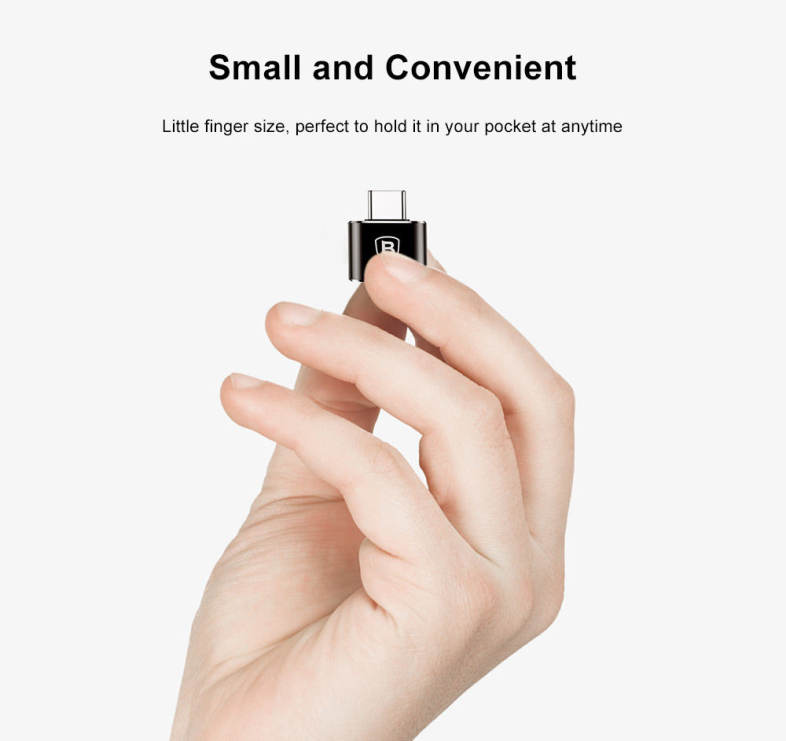 Baseus Mini OTG Male Type-C to Female USB Converter Charging Data Adapter