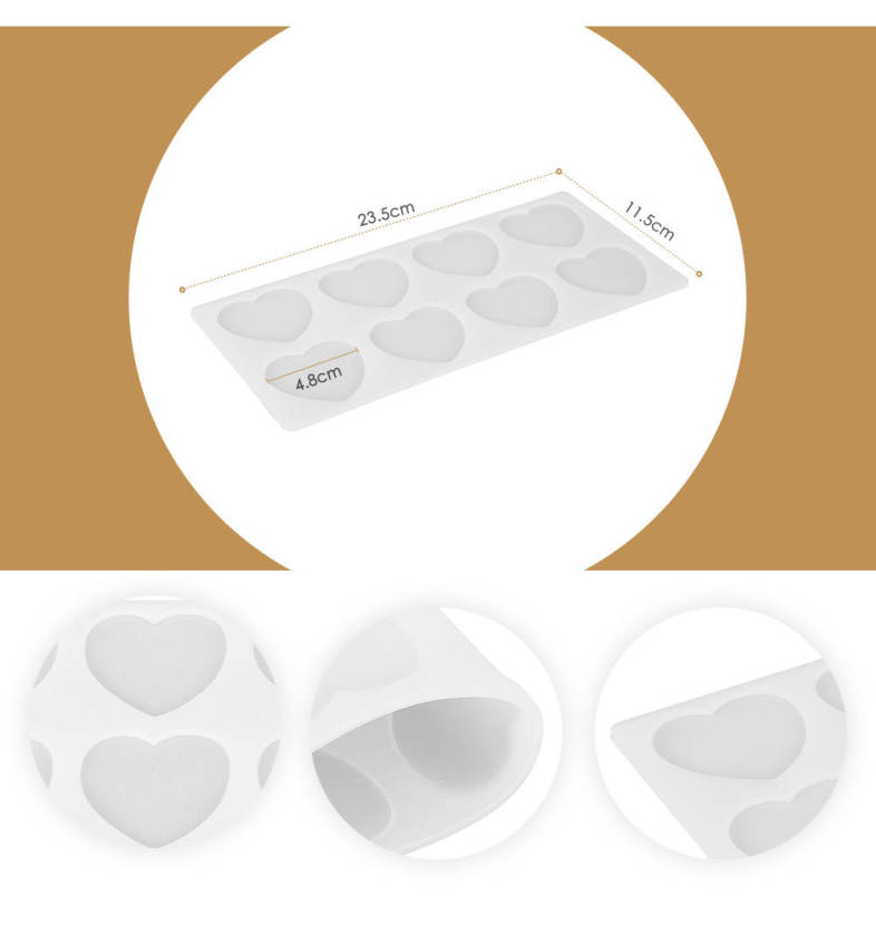 Heart-shaped Silicone Cake Mold Baking Tools