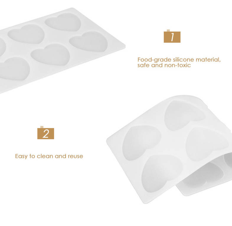 Heart-shaped Silicone Cake Mold Baking Tools