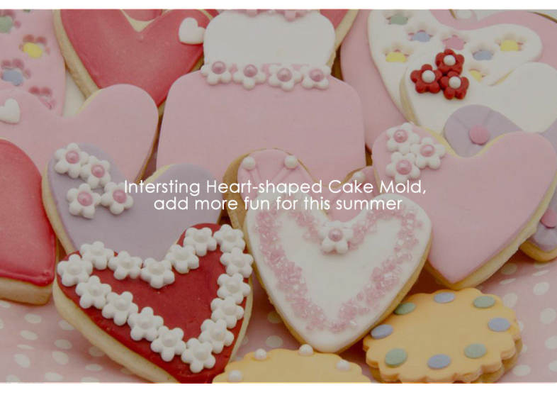 Heart-shaped Silicone Cake Mold Baking Tools
