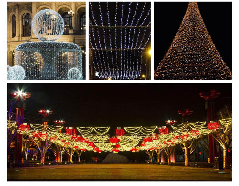 20 LEDs Bell Light String 2M Decoration Battery Operated Lighting Chains for Christmas Hallowmas