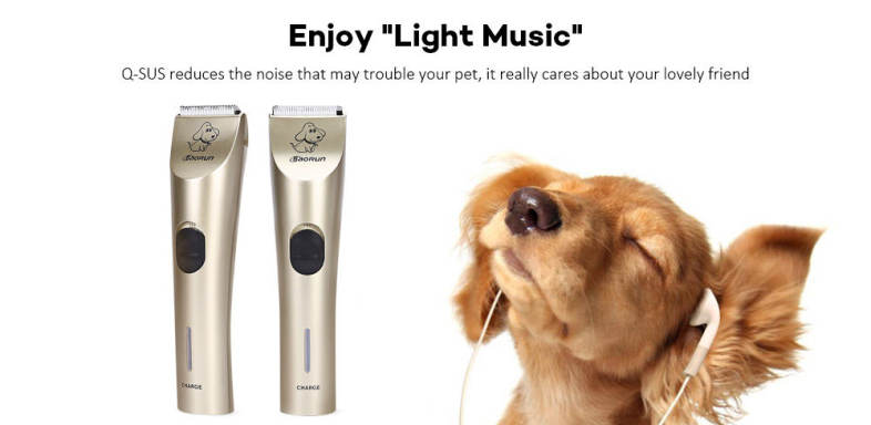 BaoRun C1 Rechargeable Cordless Pet Clipper Electric Grooming Kit High Power Low Noise