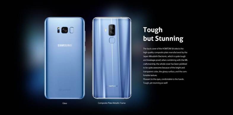 HOMTOM S8 4G Smartphone 5.7 inch MTK6750T Smart Gesture Finger Scanner 4GB RAM 64GB ROM 16.0MP   5.0MP