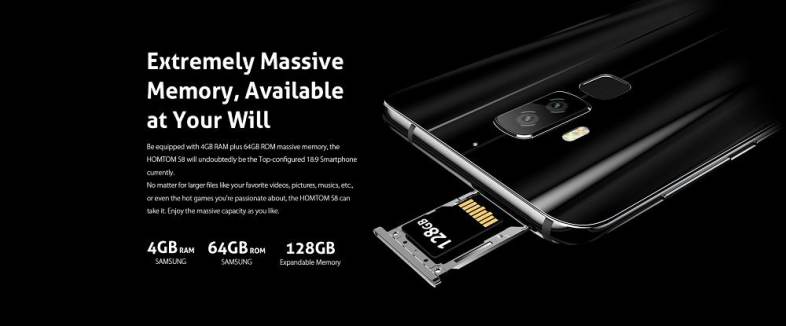 HOMTOM S8 4G Smartphone 5.7 inch MTK6750T Smart Gesture Finger Scanner 4GB RAM 64GB ROM 16.0MP   5.0MP
