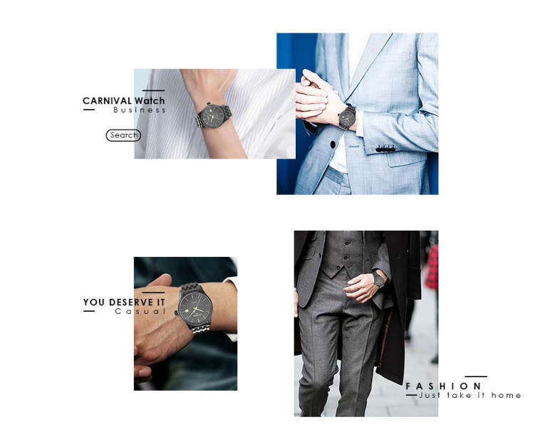CARNIVAL 8612G Auto Mechanical Men Watch Date Display Male Wristwatch
