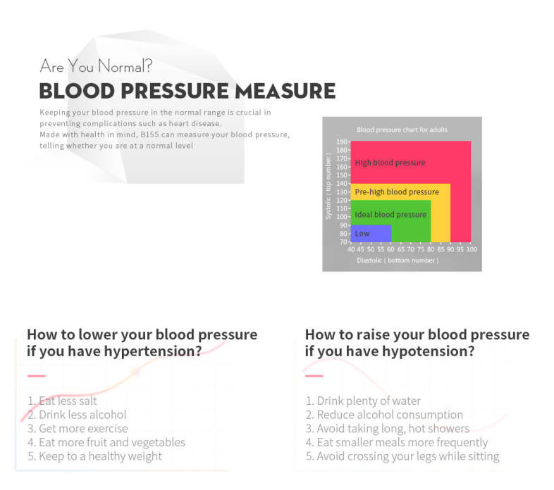 B15S Smart Bracelet Blood Pressure Oxygen Measure Heart Rate Wristband