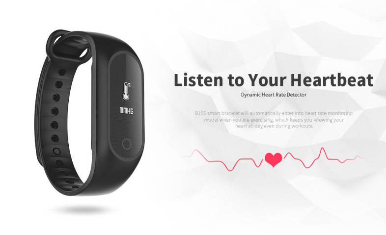 B15S Smart Bracelet Blood Pressure Oxygen Measure Heart Rate Wristband