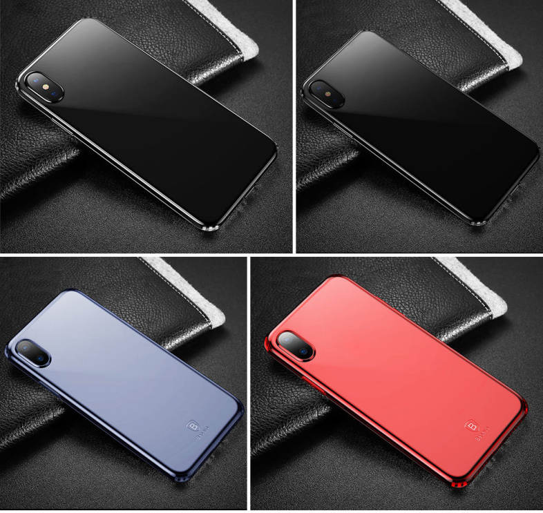 Baseus Simple Series (Anti-fall) Clear TPU Case Back Cover for iPhone 8
