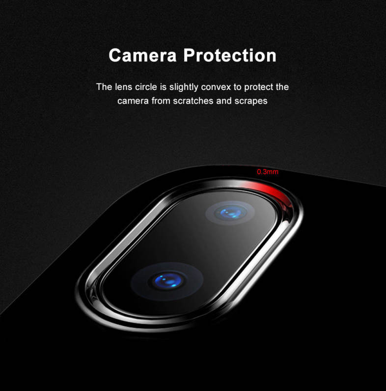 Baseus Simple Series (Anti-fall) Clear TPU Case Back Cover for iPhone 8
