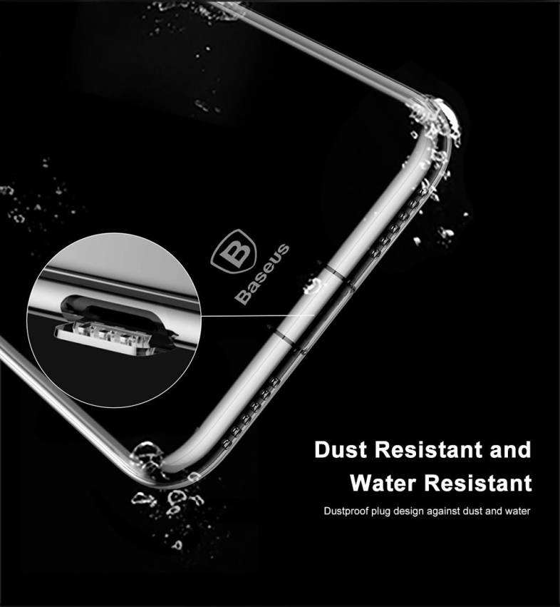 Baseus Simple Series Pluggy Case Clear TPU Protective Back Cover for iPhone 8