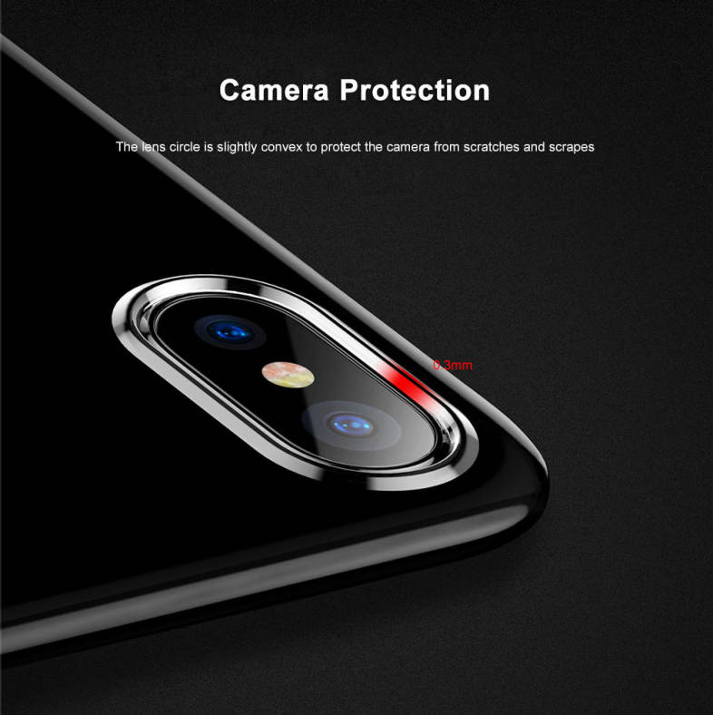 Baseus Simple Series Pluggy Case Clear TPU Protective Back Cover for iPhone 8