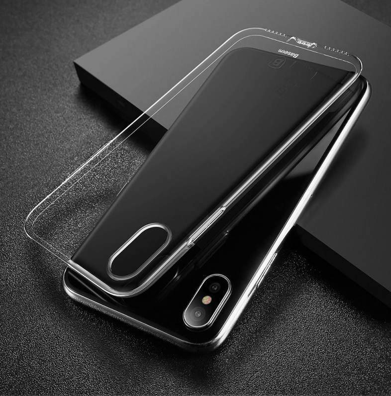 Baseus Simple Series Pluggy Case Clear TPU Protective Back Cover for iPhone 8