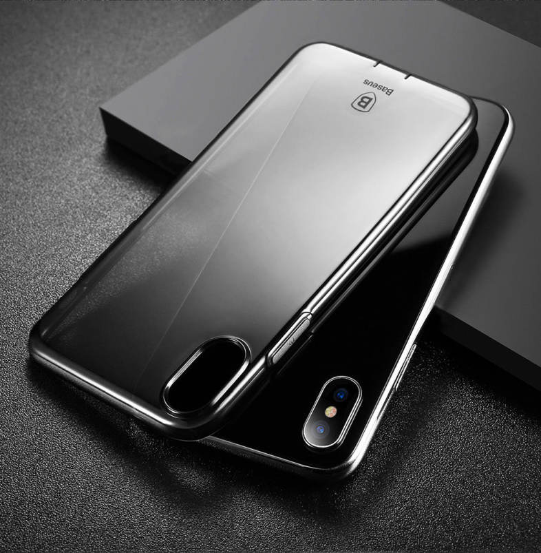 Baseus Simple Series Pluggy Case Clear TPU Protective Back Cover for iPhone 8