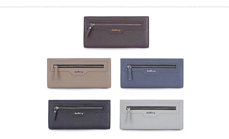 Baellerry Luxury Casual Business Thin Long Card Holder Men Wallet