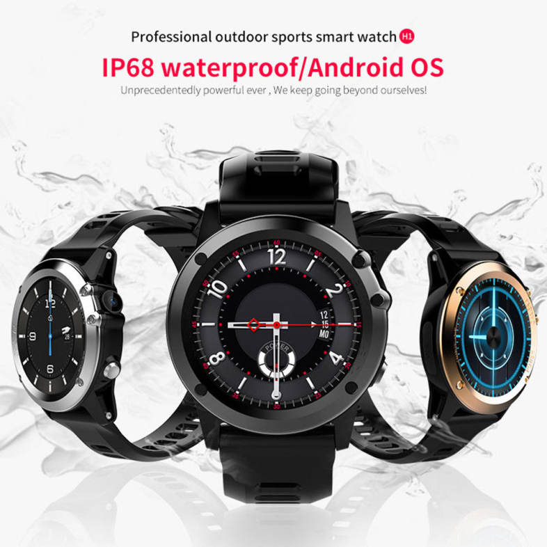 Microwear H1 3G Smartwatch Phone 1.39 inch Android 4.4 MTK6572 Dual Core 1.2GHz 4GB ROM IP68 Waterproof 2.0MP Camera Pedometer