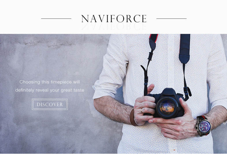 NAVIFORCE 9110 Male Quartz Watch 24-hour Date Day Display Men Wristwatch