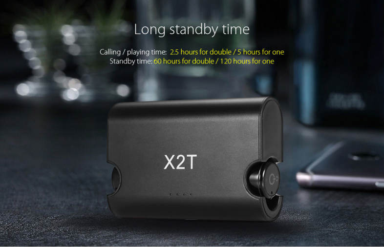 Mini X2T Wireless In-ear Double Bluetooth Headset