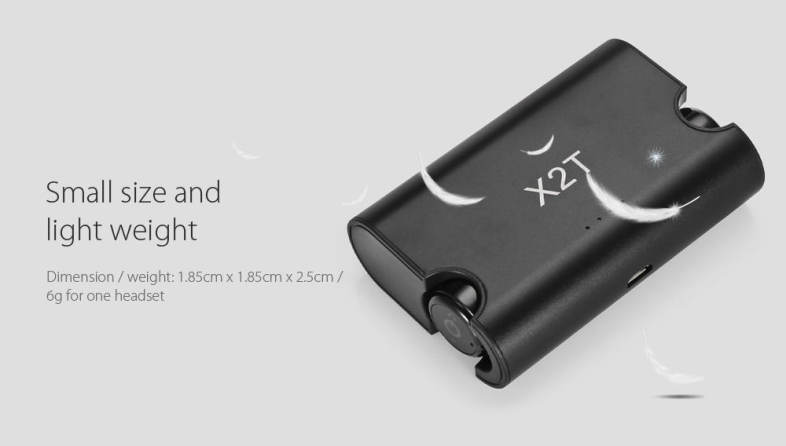 Mini X2T Wireless In-ear Double Bluetooth Headset