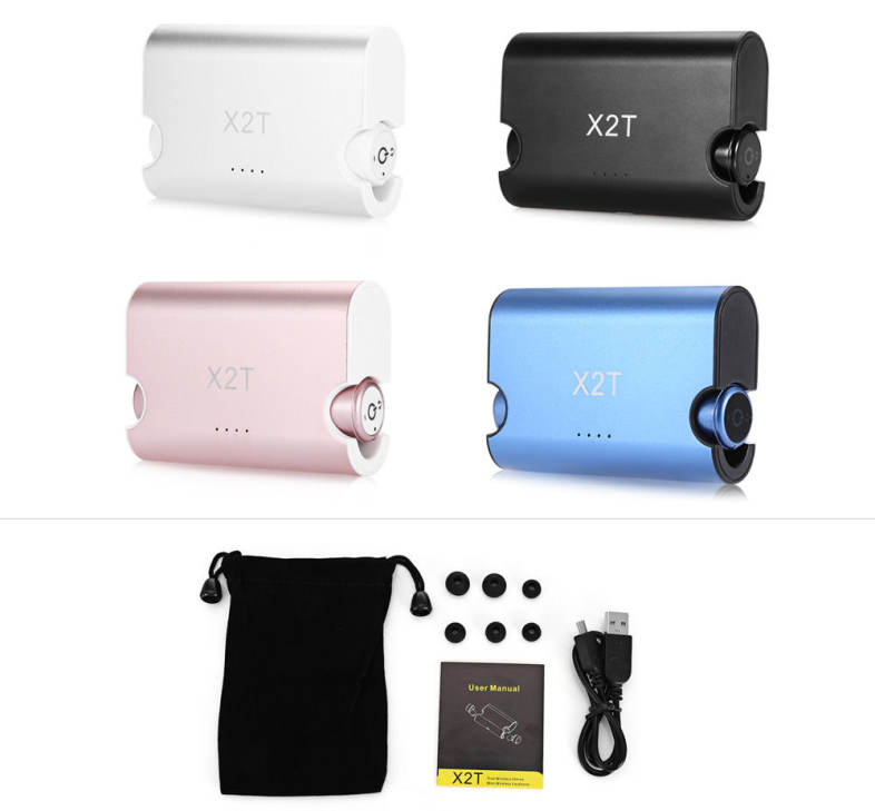 Mini X2T Wireless In-ear Double Bluetooth Headset