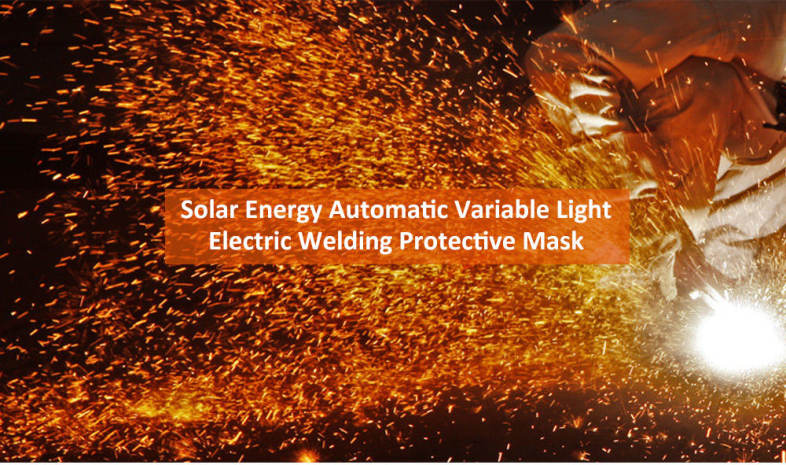 Solar Energy Automatic Changeable Light Electric Welding Protective Helmet with Natural Pattern
