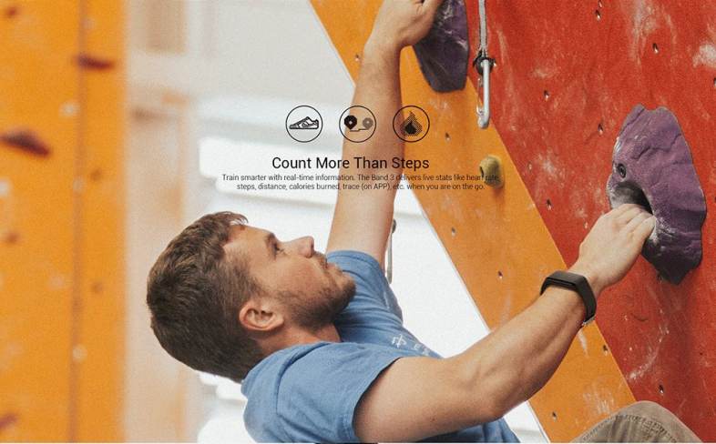 MGCOOL Band 3 Smartband IP68 Waterproof Heart Rate Monitor Sedentary Reminder Calorie Counting Sleep Monitor 