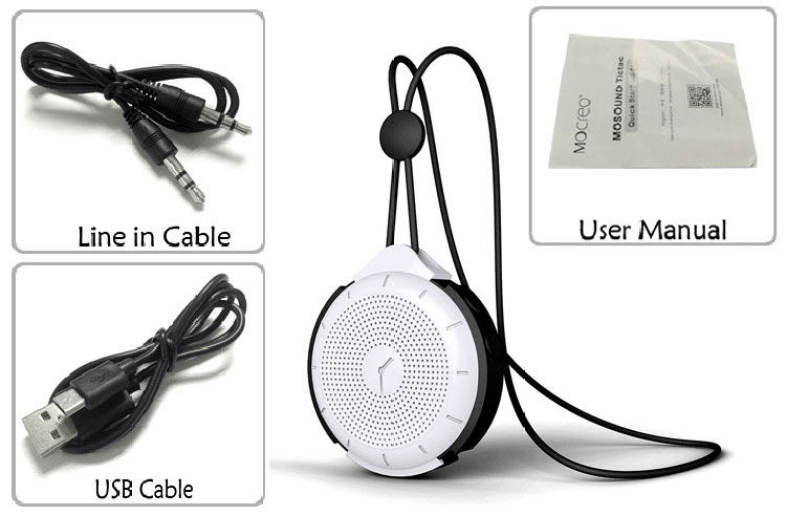 MOCREO MOSOUND Tictac IPX4 Water Resistant Wireless Bluetooth V2.1 Speakerphone for iPhone 6 Plus 6 5S 5 4S Samsung S6 Edge S6 HTC ONE M9 iPad etc.