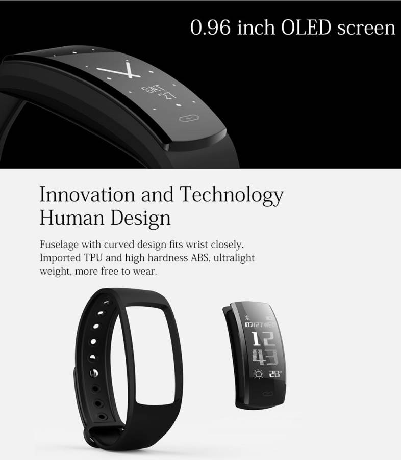 QS90 Bluetooth 4.0 Smart Watch Multiple Sports Modes Weather Remind Wristband 