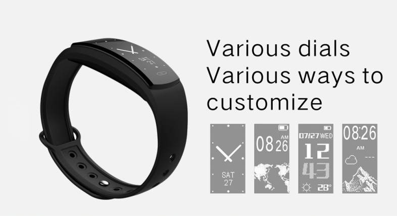 QS90 Bluetooth 4.0 Smart Watch Multiple Sports Modes Weather Remind Wristband 