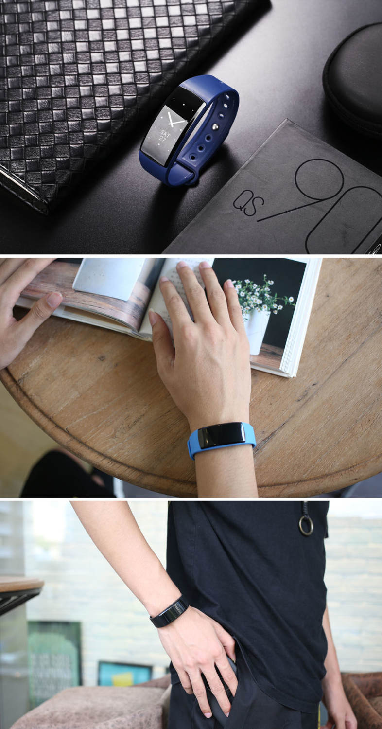 QS90 Bluetooth 4.0 Smart Watch Multiple Sports Modes Weather Remind Wristband 