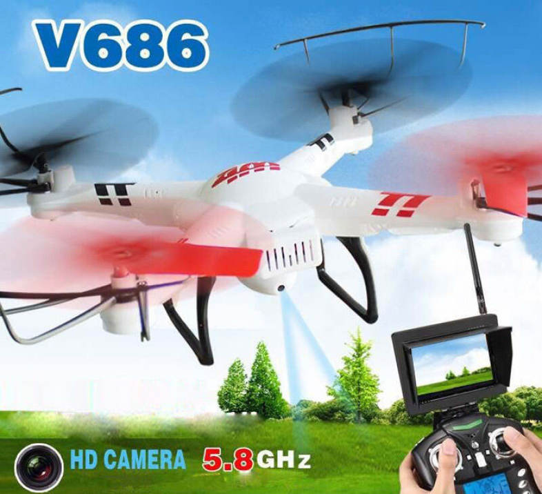 WLtoys V686G 5.8G FPV 2.4GHz 4CH Auto - Pathfinder RC Quadcopter with 2.0MP Camera