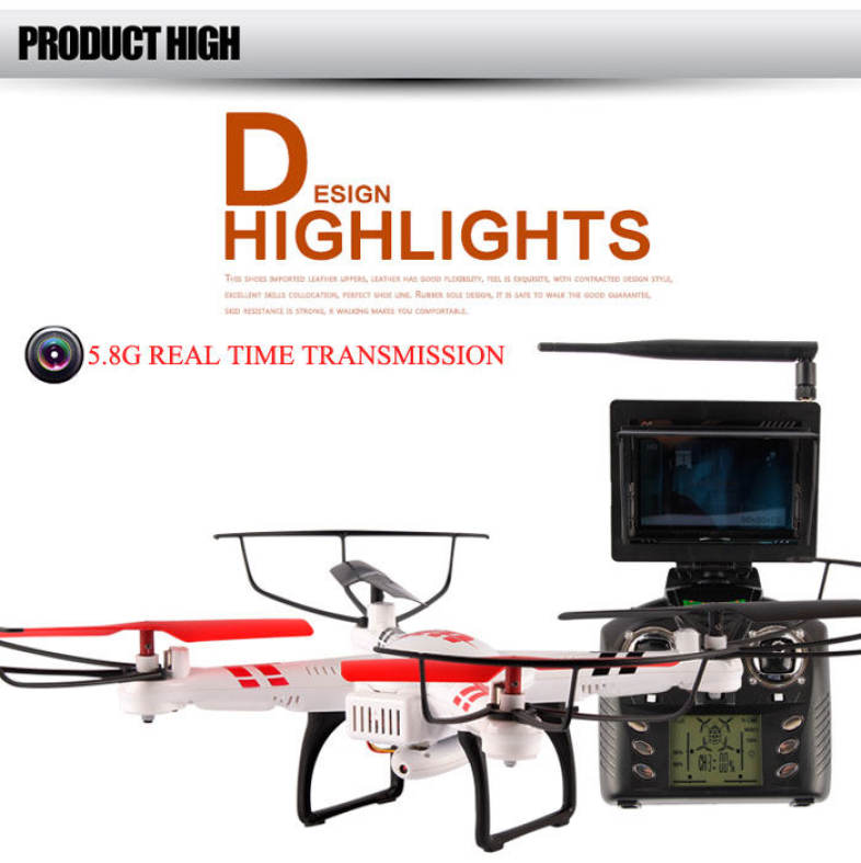 WLtoys V686G 5.8G FPV 2.4GHz 4CH Auto - Pathfinder RC Quadcopter with 2.0MP Camera