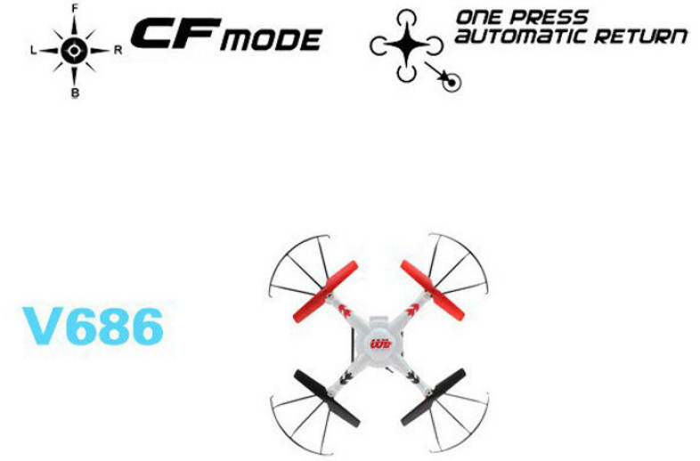 WLtoys V686G 5.8G FPV 2.4GHz 4CH Auto - Pathfinder RC Quadcopter with 2.0MP Camera