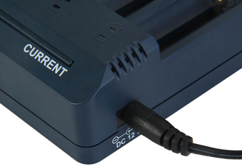 Opus BT - C1000 Digital 4 Slots LCD Charger Compatible with Li-ion NiCd NiMh Batteries - EU Plug