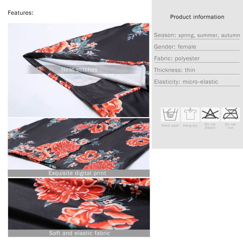 Female Autumn Thin Cardigan Full Sleeve Digital Printing Long Coat