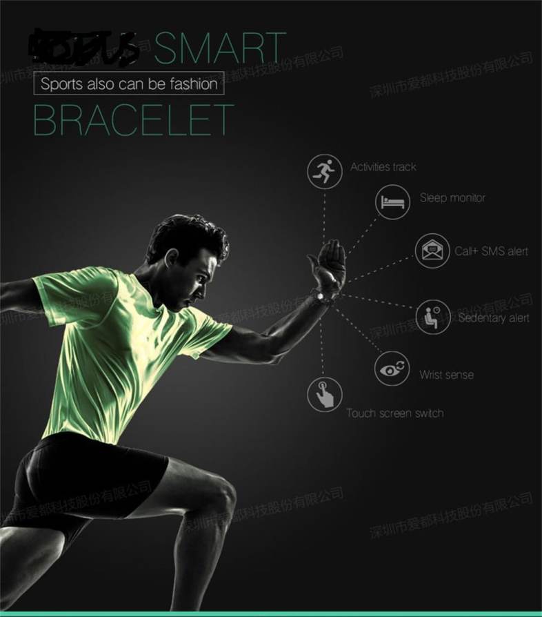 Star 3 Heart Rate Smart Watch  Fitness Tracker Band Bracelet Japan Nordic Chip Test  Accurate 0.86  Inch Big Screen