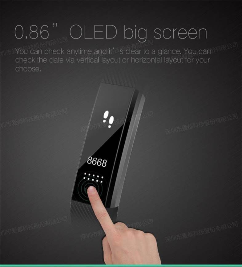 Star 3 Heart Rate Smart Watch  Fitness Tracker Band Bracelet Japan Nordic Chip Test  Accurate 0.86  Inch Big Screen