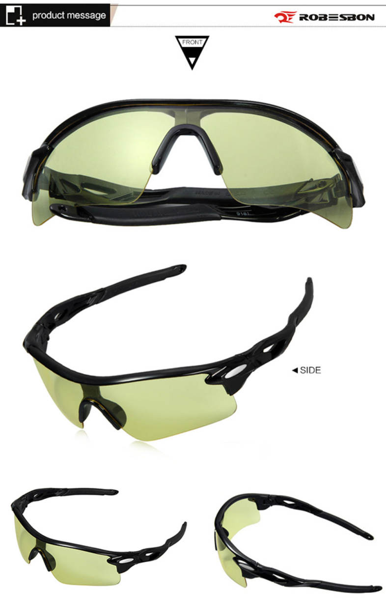 ROBESBON Sports Sun Glasses Bicycle Eyewear Goggle PC Lens Eye Protector