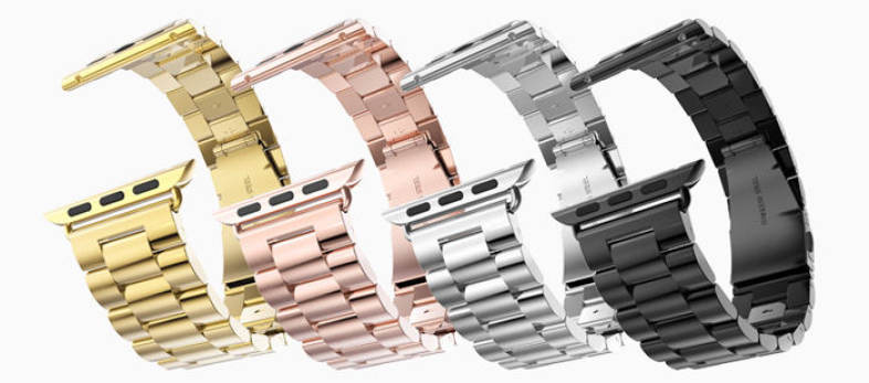 Hoco Watch Band Stainless Steel Watchband with Safety Folding Clasp for Apple Watch 38mm