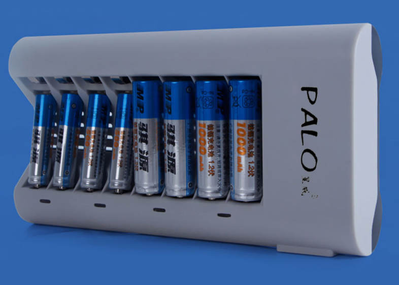 Palo C808W 8 Slots Charger for AA / AAA NiCd NiMh Batteries