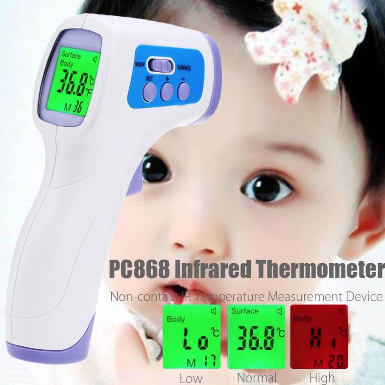 PC868 Infrared Thermometer Gun Non-contact Temperature Measurement Device