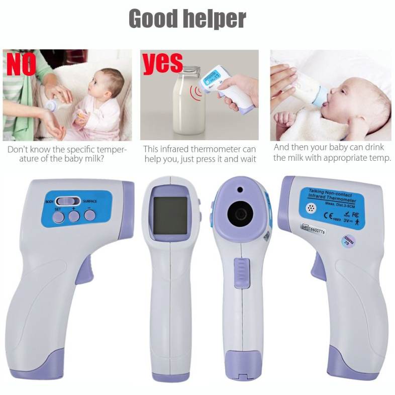 PC868 Infrared Thermometer Gun Non-contact Temperature Measurement Device