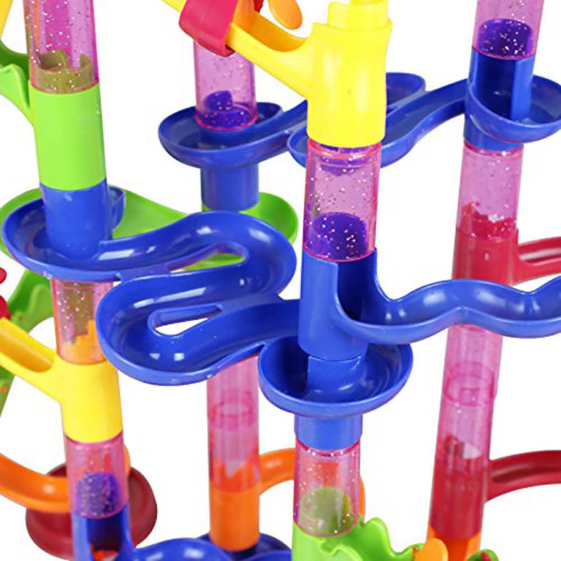 105pcs DIY Construction Marble Race Run Maze Balls Track Building Blocks