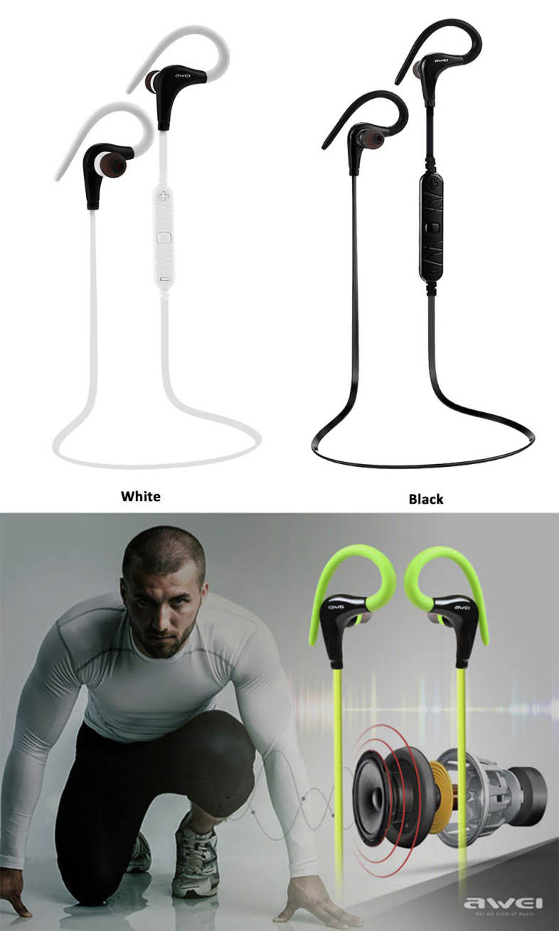 Awei A890BL Wireless Sports Bluetooth 4.0 Earphone with Handsfree Function