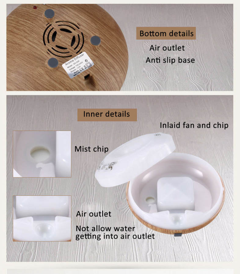 GX - 03K Ultrasonic Anion Purification Mini Mute Aromatherapy Essential Oil Atomizer