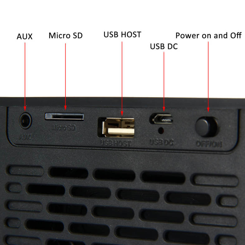 MUSKY DY21L Multimedia Mini HIFI  V4.0  Bluetooth Speaker with Stereo FM AUX